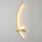 Forseti Minimalist Arc Linear LED Wall Light