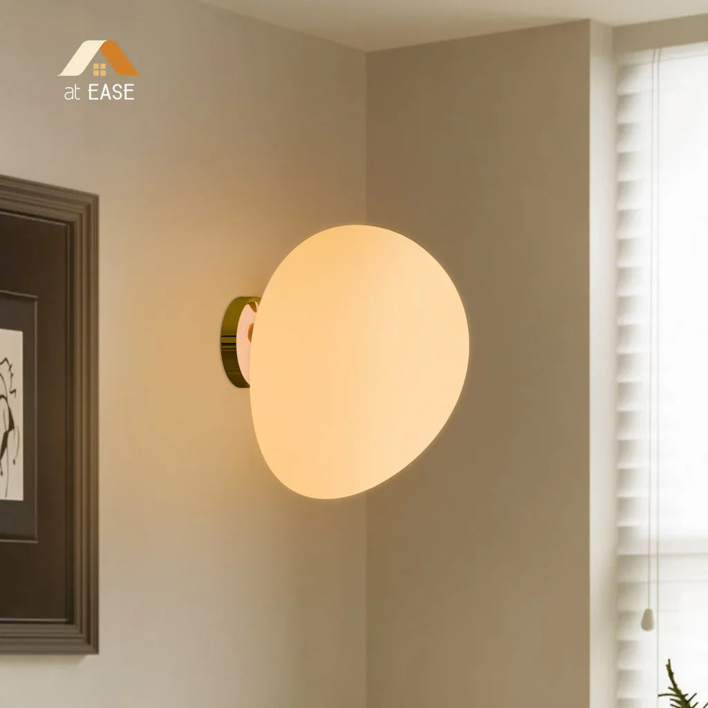 Cinda Gregg Minimalist Pebble Wall/Ceiling Lamp