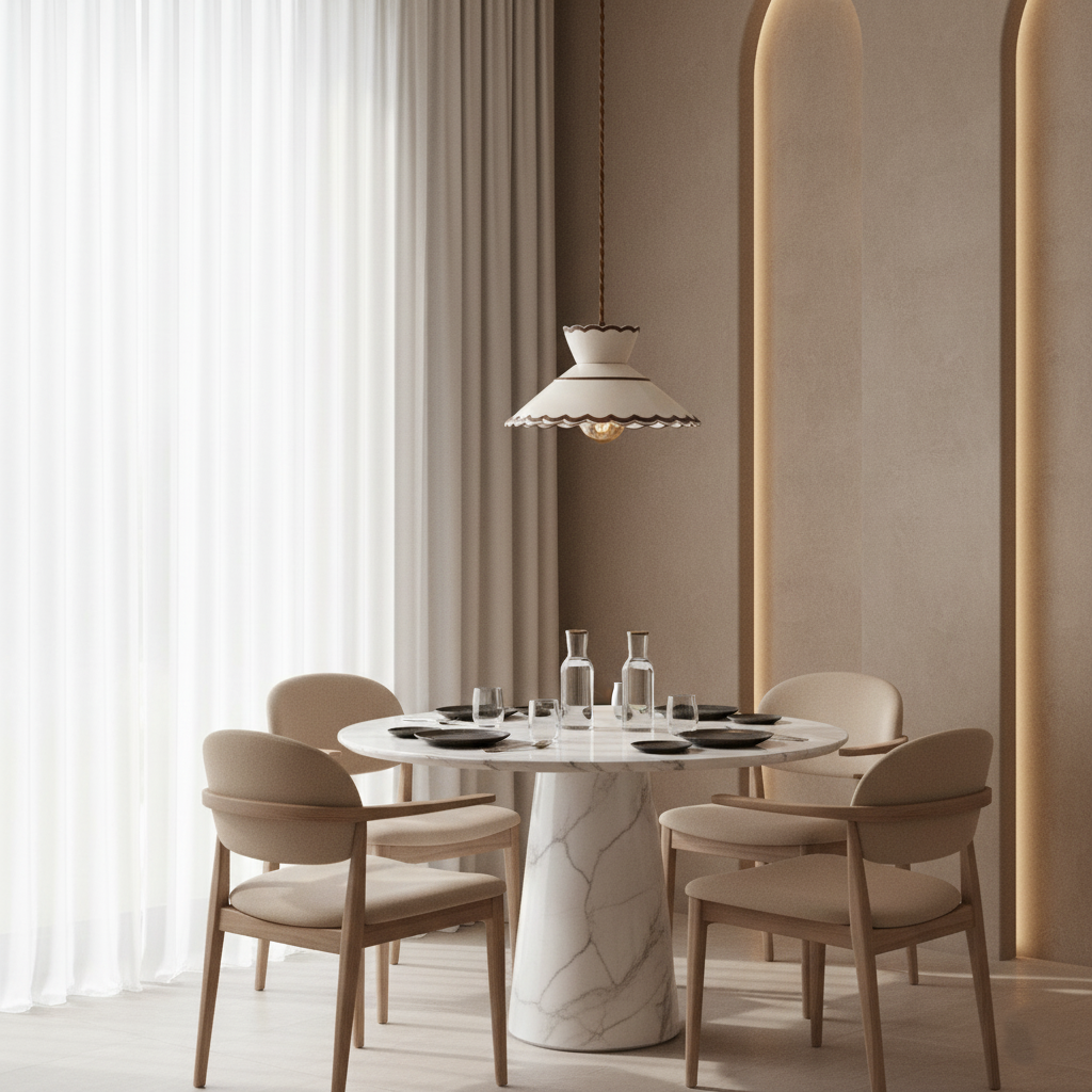 Velouran - Classic Vintage Ceramic Pendant Lamp