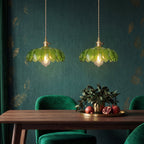Glass Flower Pendant Light