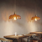 Glass Flower Pendant Light