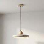 Travertine Wood Pendant Light