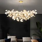 Luxury U-Shaped Ceramic Chandelier for Living Room