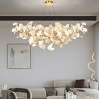 Luxury U-Shaped Ceramic Chandelier for Living Room