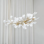 Luxury U-Shaped Ceramic Chandelier for Living Room