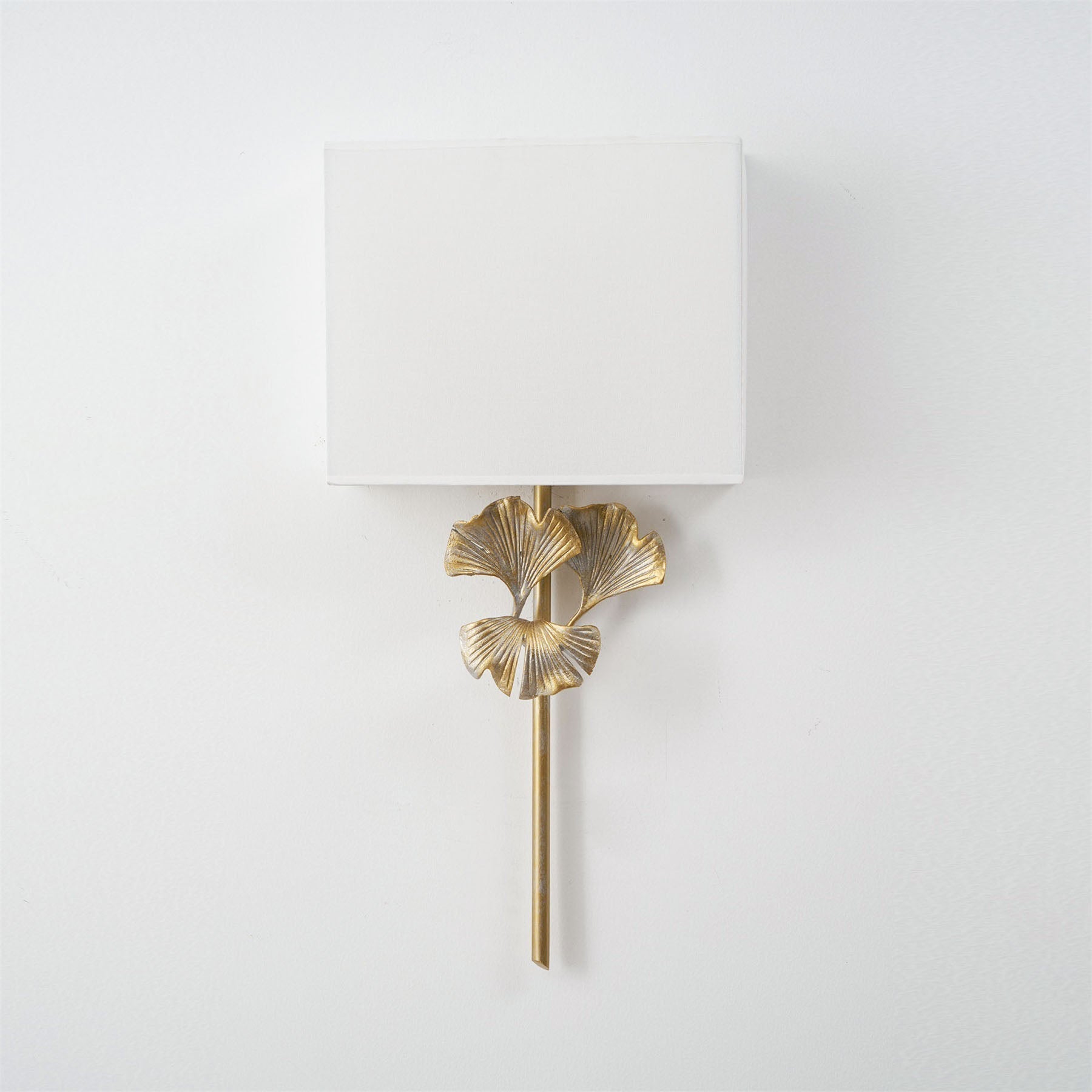 Daisy Ginkgo Leaf Wall Sconce