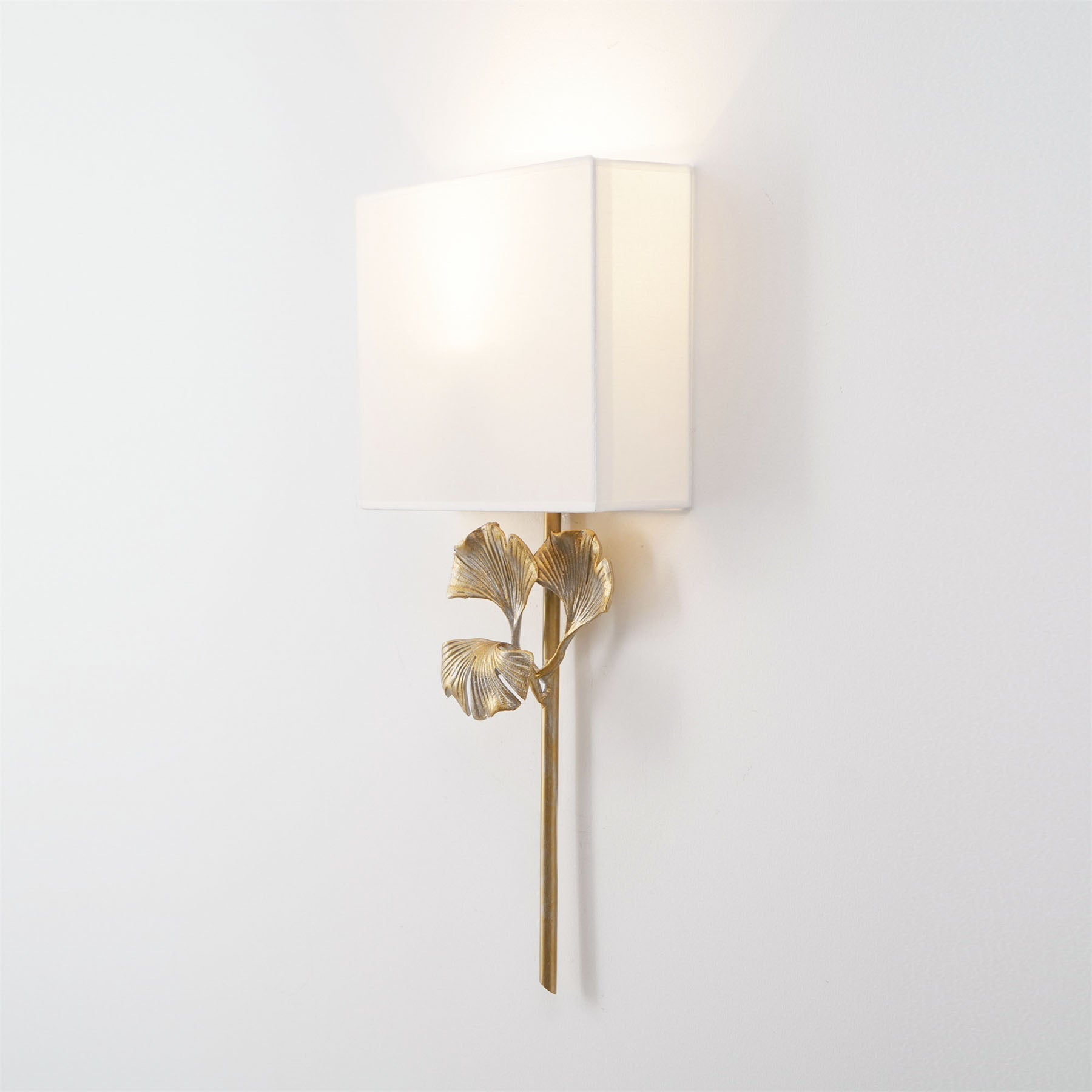 Daisy Ginkgo Leaf Wall Sconce