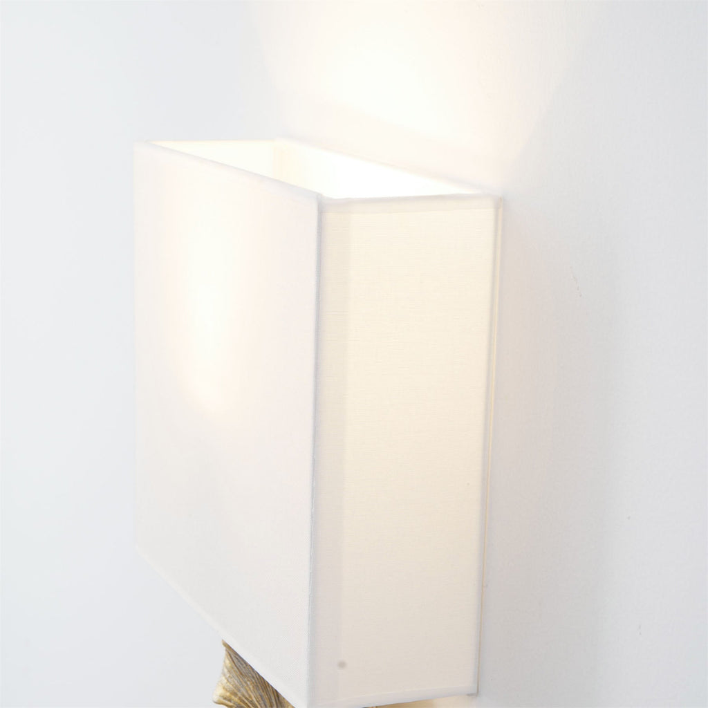 Daisy Ginkgo Leaf Wall Sconce