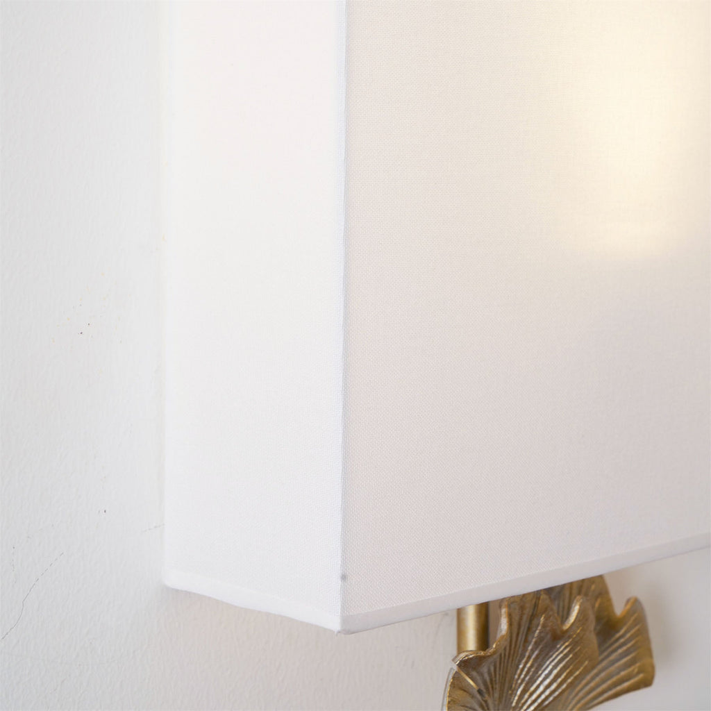 Daisy Ginkgo Leaf Wall Sconce