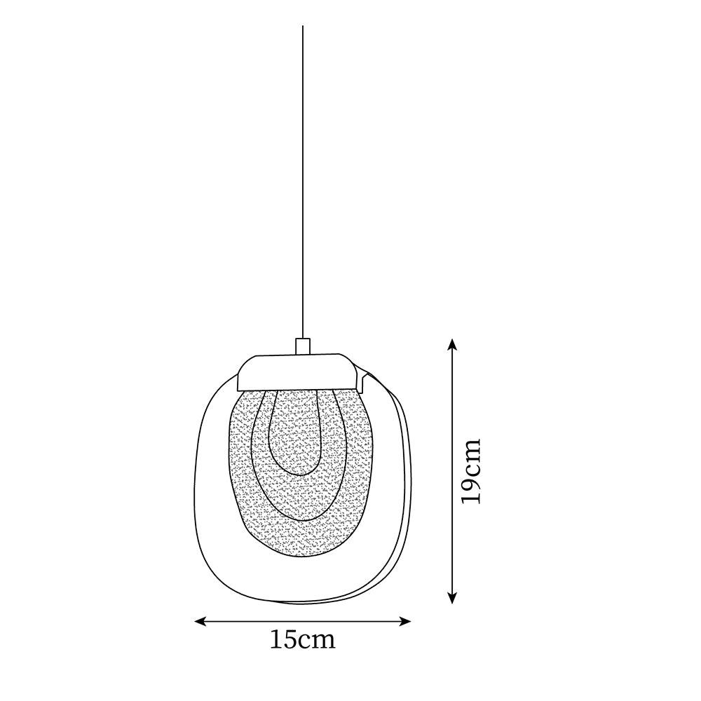 Glass Ripples Pendant Lamp