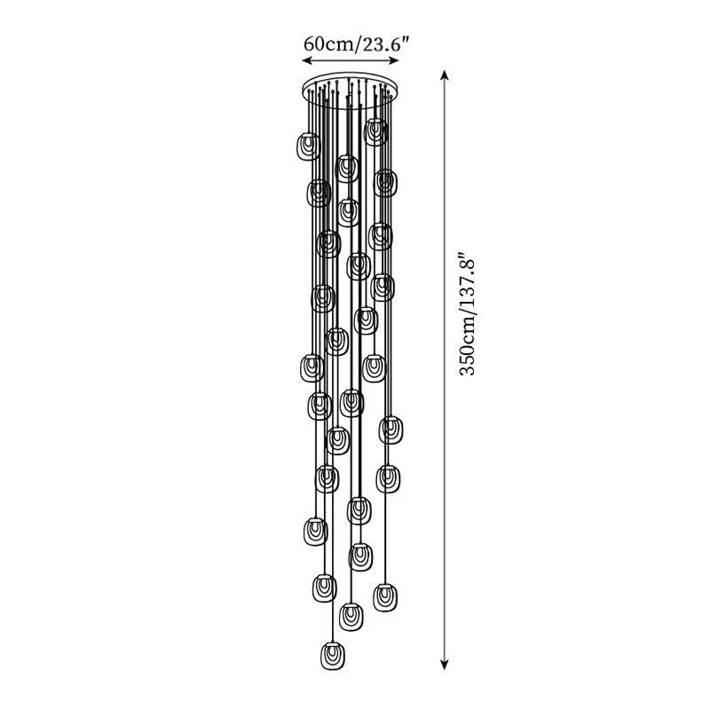 Glass Ripples Pendant Lamp