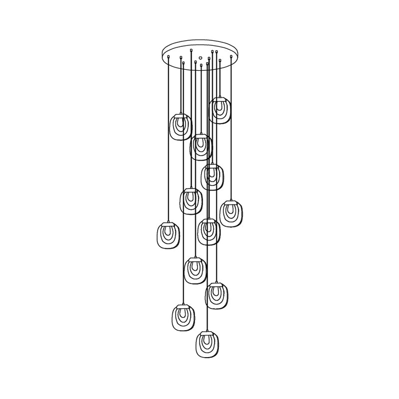 Glass Ripples Pendant Lamp