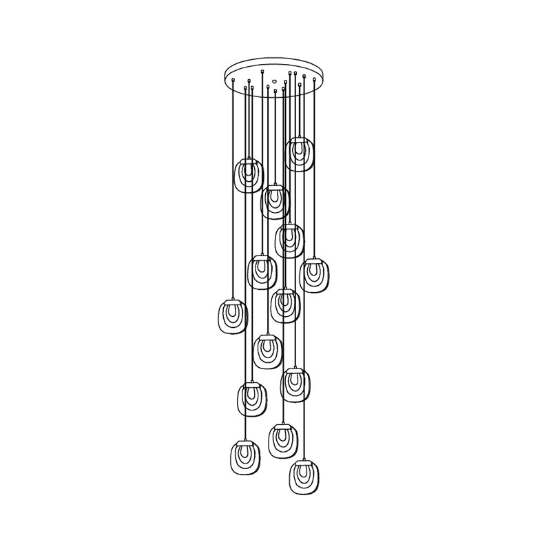 Glass Ripples Pendant Lamp