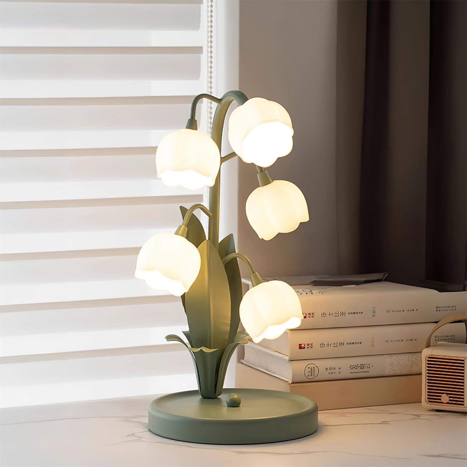 Green Lily Table Lamp