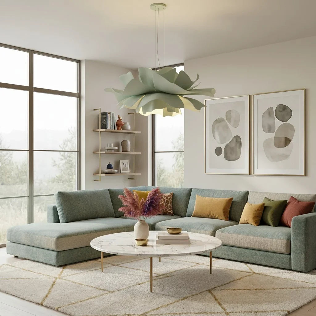 Gupton Nordic Lotus Flower Pendant Light