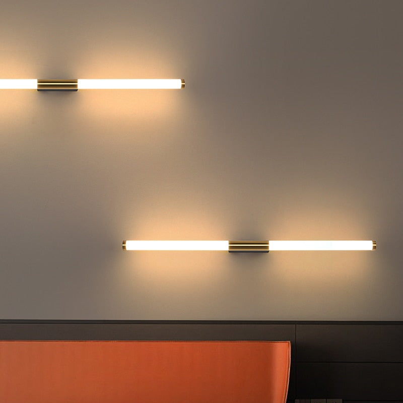 Veralyn - Modern Gold-Colored LED Wall Lamp Bar Shape Bedroom