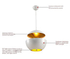 Arisha Suspension LED, Black & White, D 25/35CM