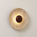 Aveny Sun Travertine Wall Lamp