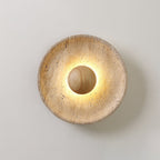Aveny Sun Travertine Wall Lamp