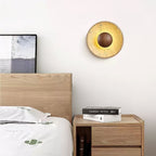 Aveny Sun Travertine Wall Lamp