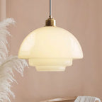 Hanna Art Deco Glass Pendant Light