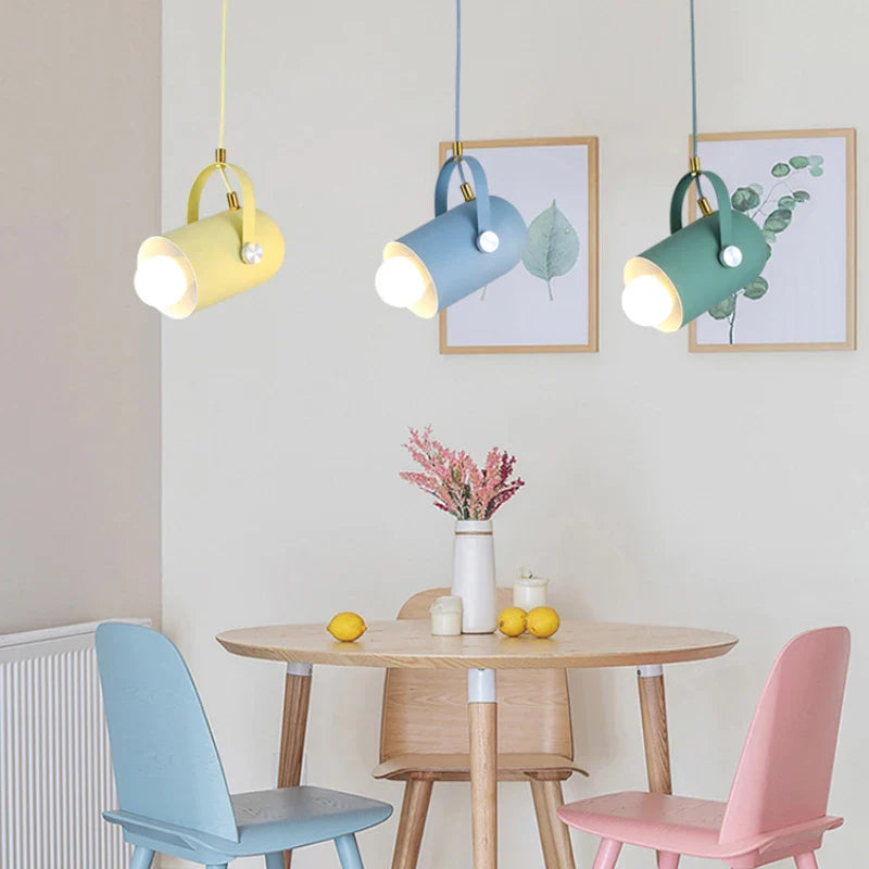 Modern Adjustable Pendant Lamp – Colorful Designer Ceiling Light