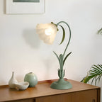 Talia - Antique Table Lamp French Design with Floral Motif