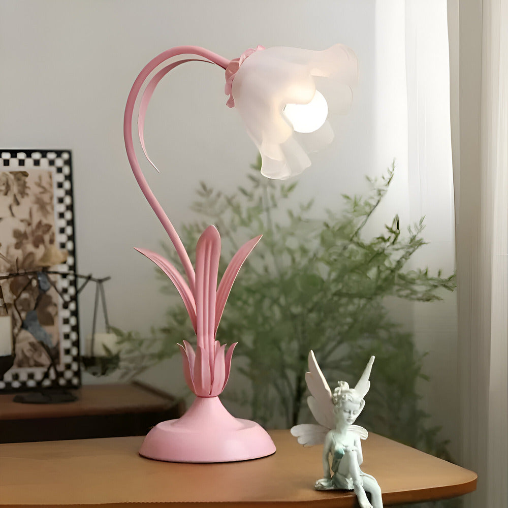 Talia - Antique Table Lamp French Design with Floral Motif