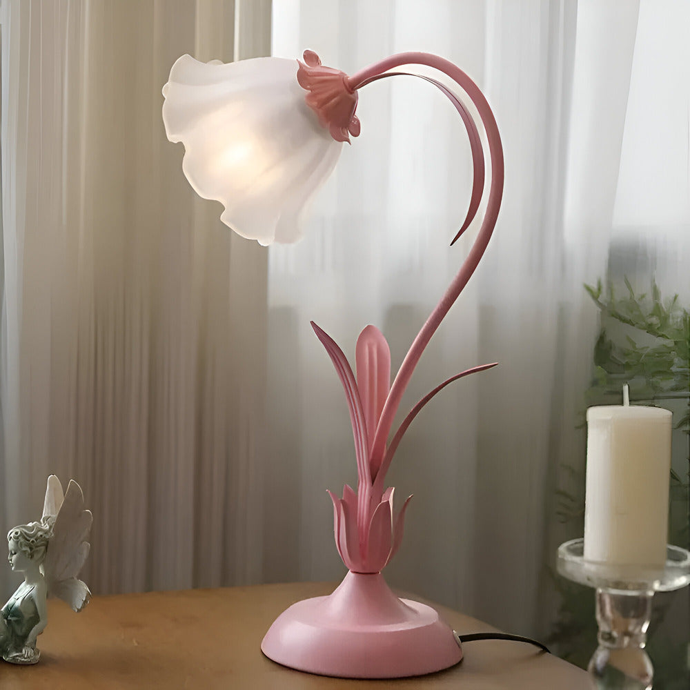 Talia - Antique Table Lamp French Design with Floral Motif