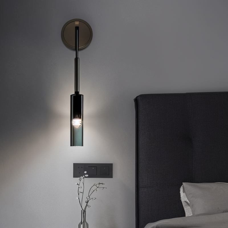 Minimalist Wall Light with Smoke Glass – Orvane