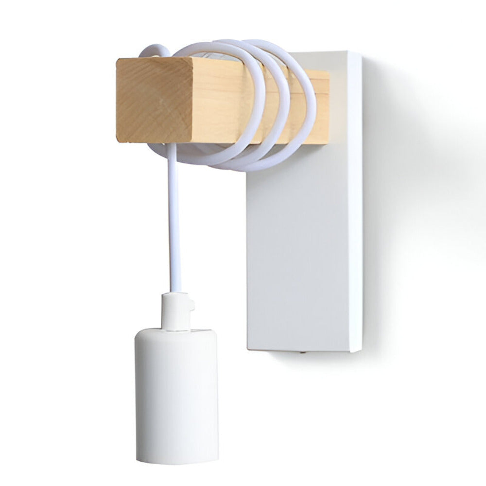 Zenara - Rustic LED Wall Lamp Made of Wood