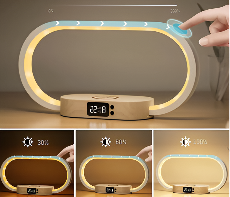 Ismerelle - Multifunctional Night Light with Charger and Digital Clock