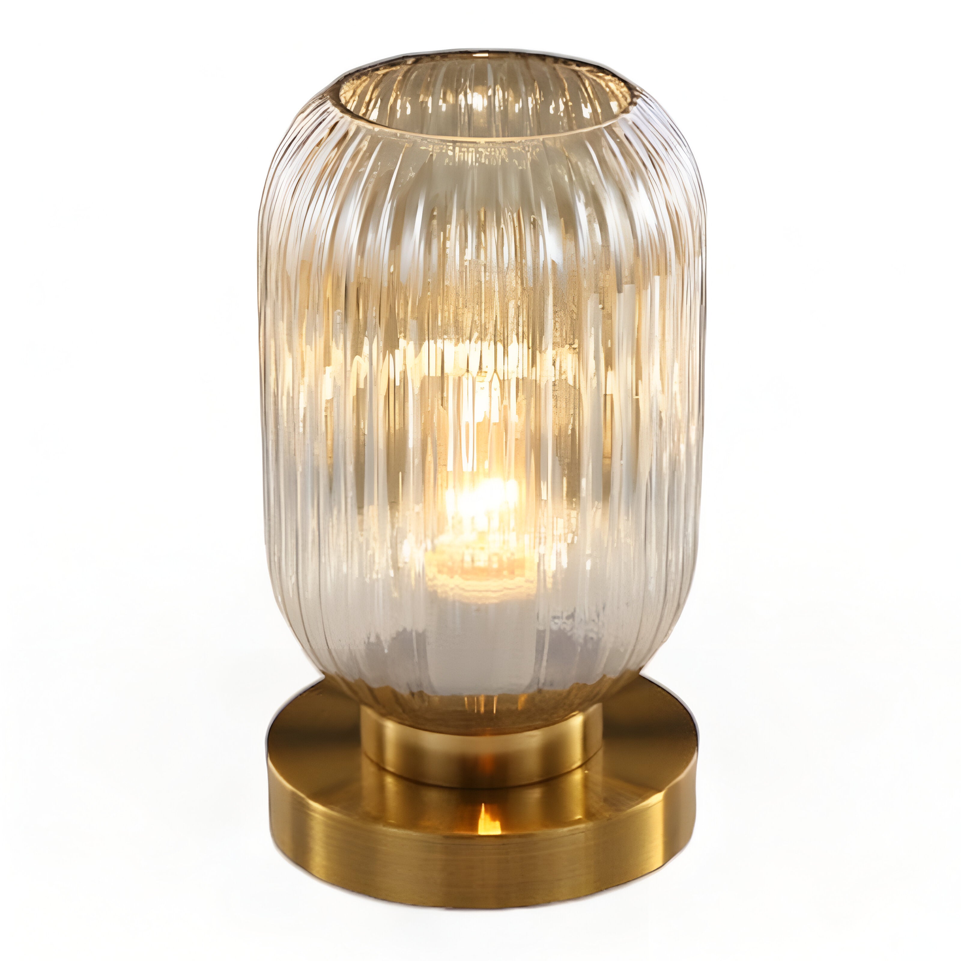 Oriantha - Nordic Table Lamp with Ribbed Glass