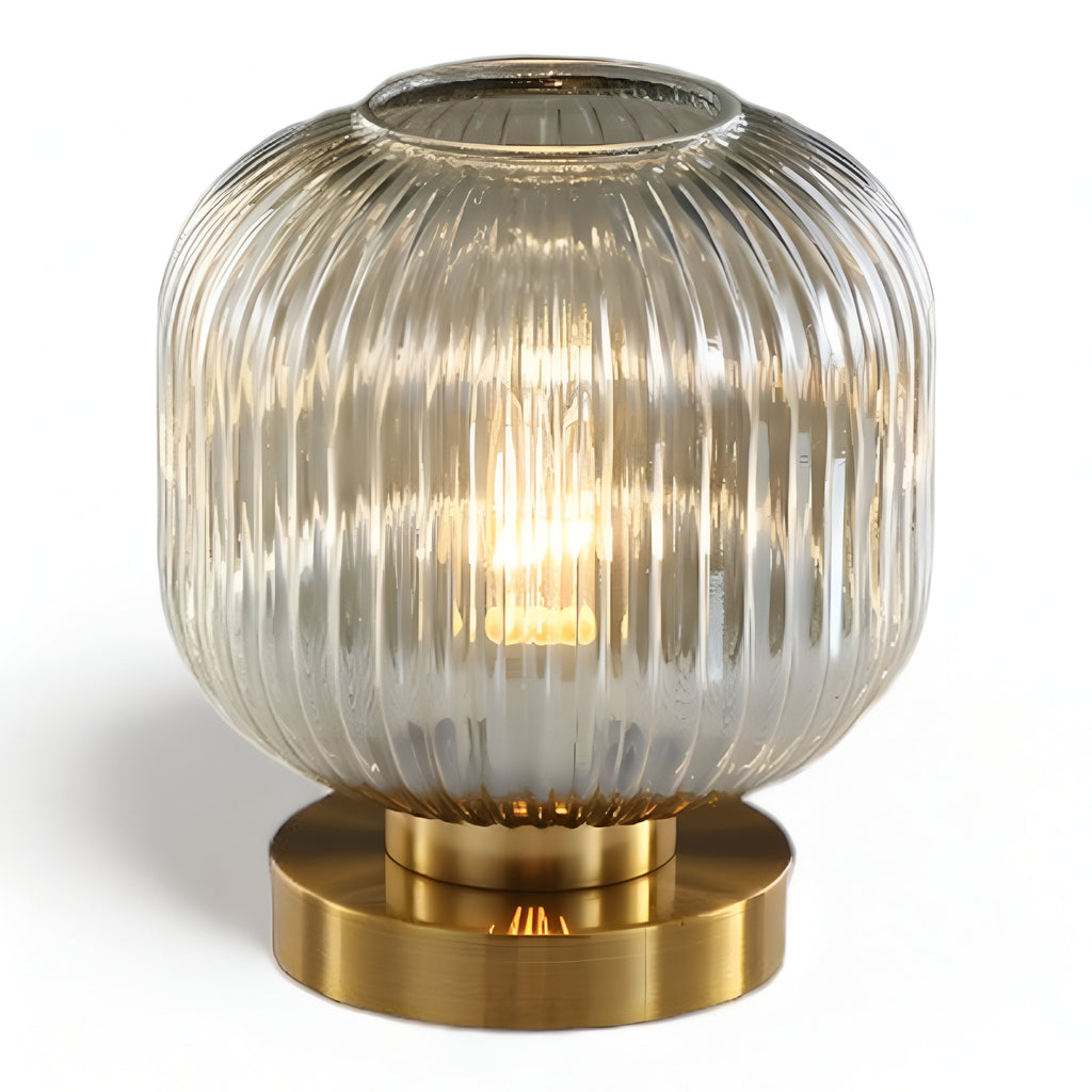 Oriantha - Nordic Table Lamp with Ribbed Glass