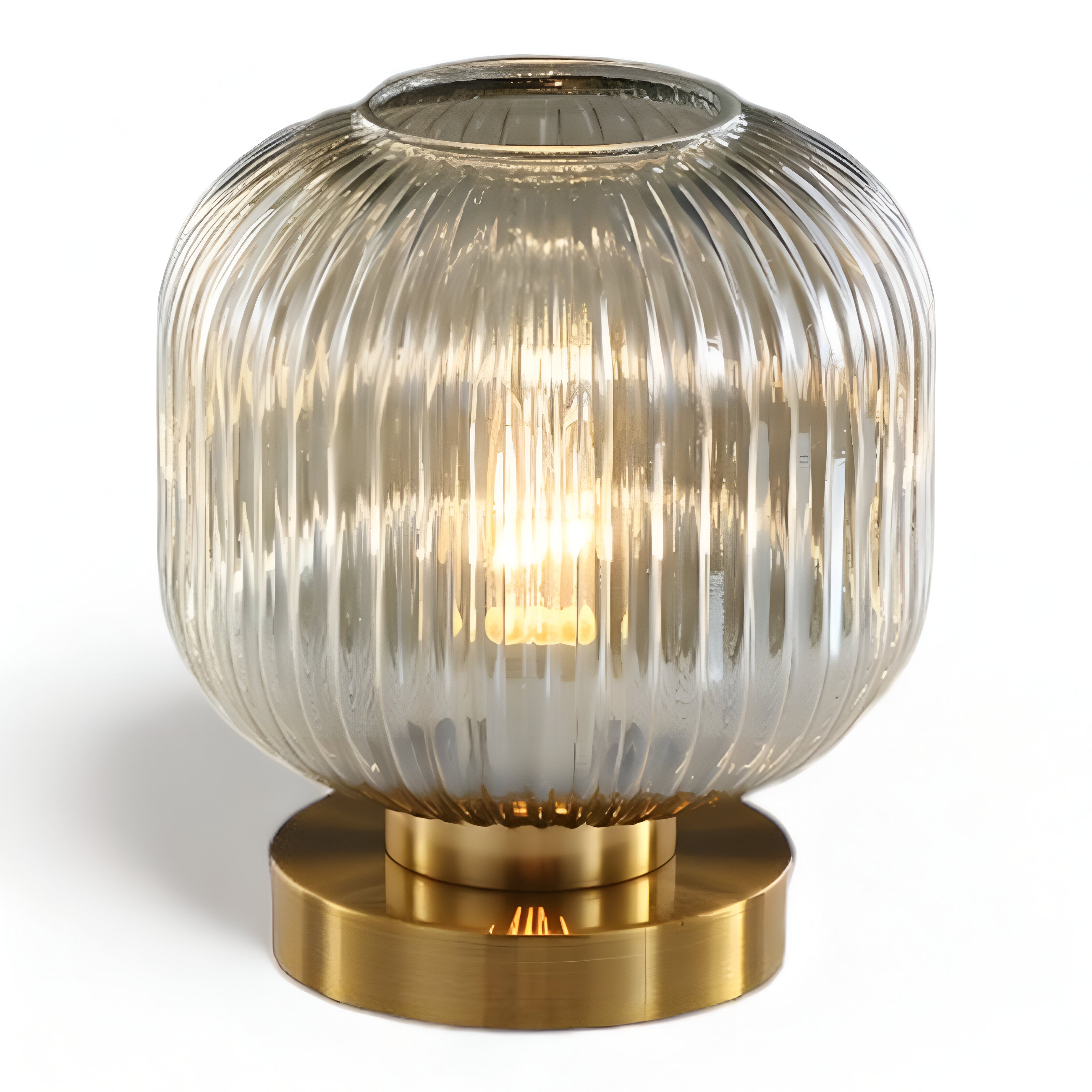 Oriantha - Nordic Table Lamp with Ribbed Glass