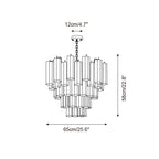 Crystal Chandelier Glass Cascades in Levels