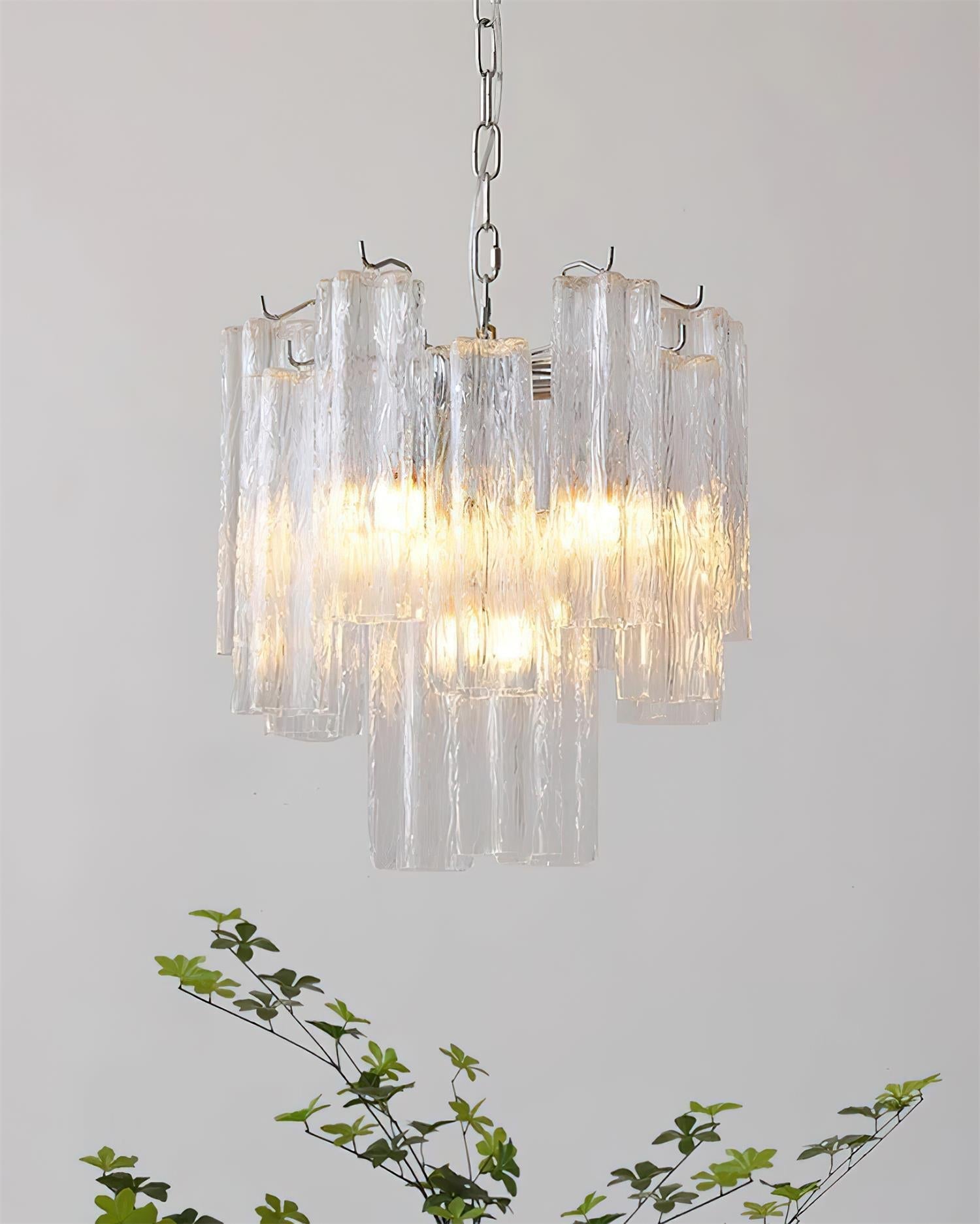 Crystal Chandelier Glass Cascades in Levels