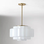 Heatra Tiered Opal Glass Pendant Light