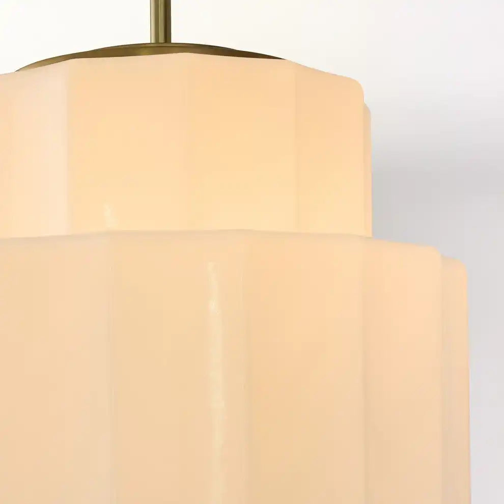 Heatra Tiered Opal Glass Pendant Light