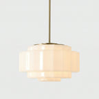 Heatra Tiered Opal Glass Pendant Light