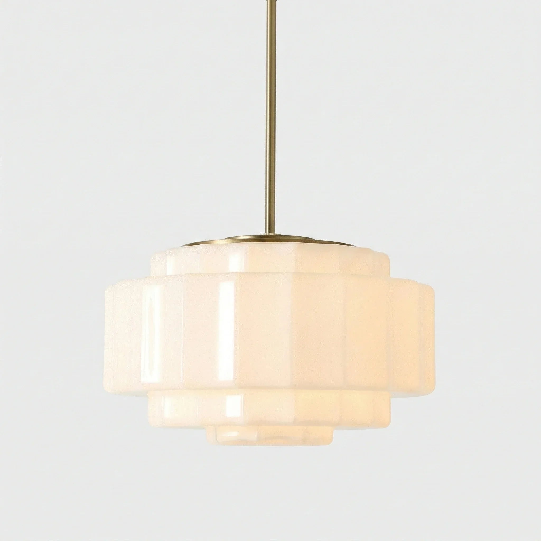 Heatra Tiered Opal Glass Pendant Light