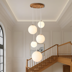 Nordic Moonlamp Staircase Chandelier