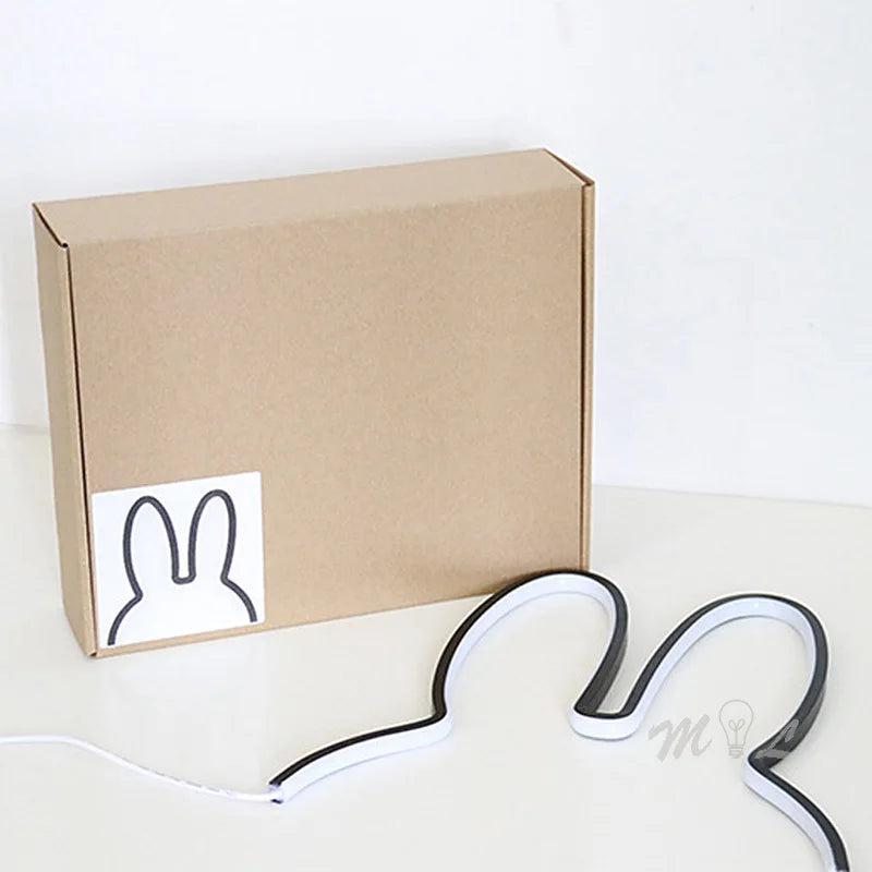 USB Rechargeable Rabbit Night Light with Ambient Lighting - BunnyLight