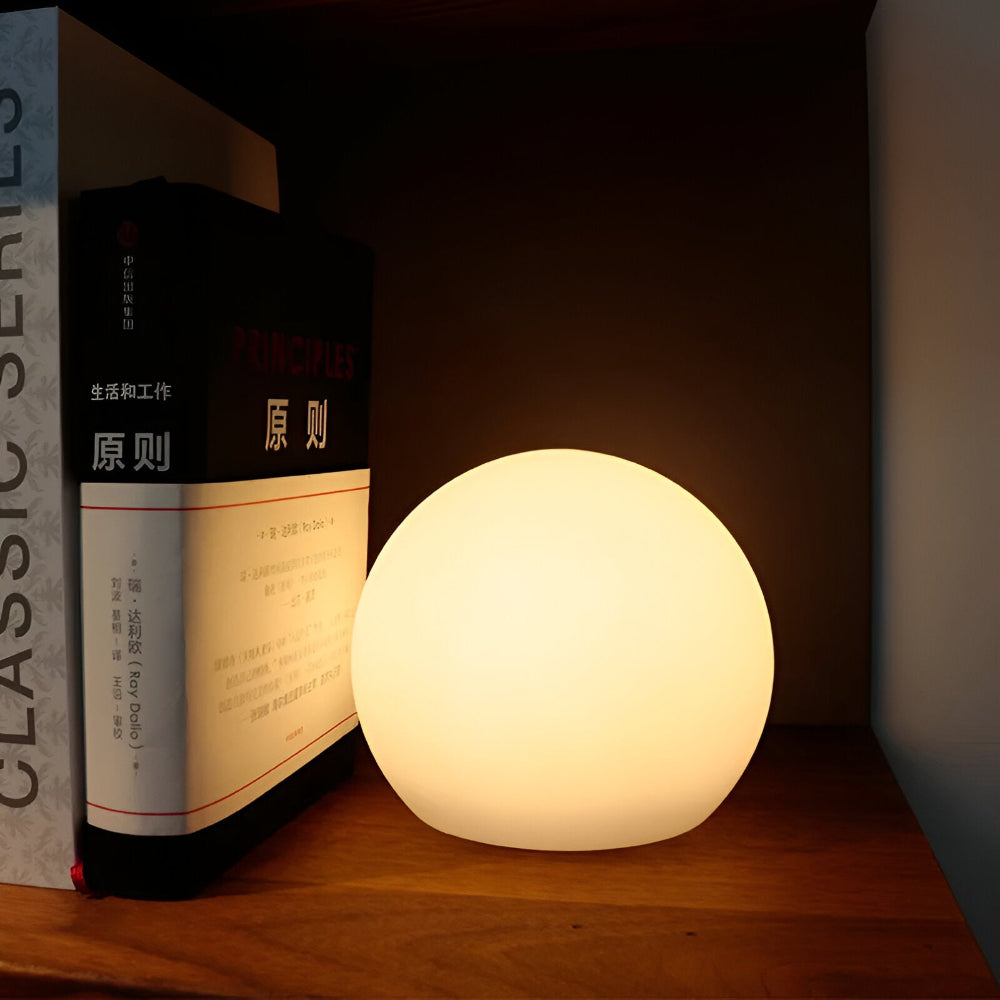 Thessara - LED Table Lamp with Dynamic Color Change in Sphere Shape