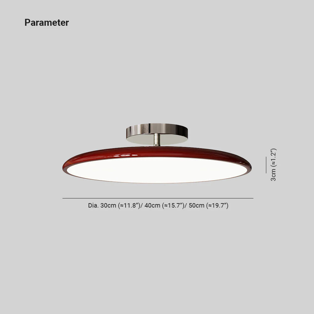 Valentina Vintage LED Ceiling Light Glass Red White Green Bedroom