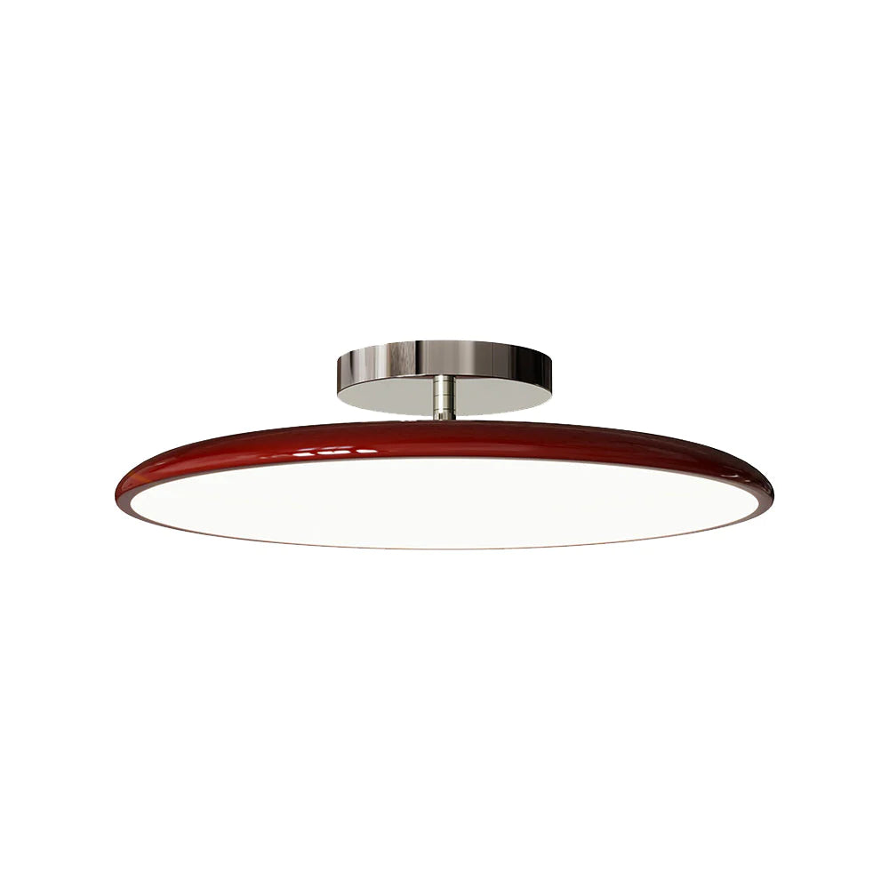 Valentina Vintage LED Ceiling Light Glass Red White Green Bedroom