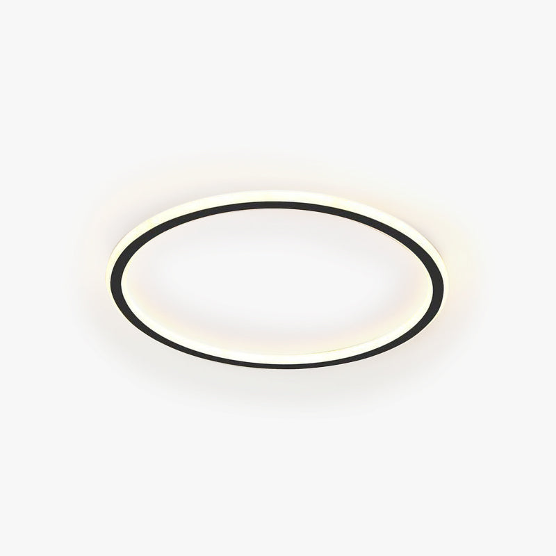 Quasso Modern Round Ceiling Light White/Black. Living Room