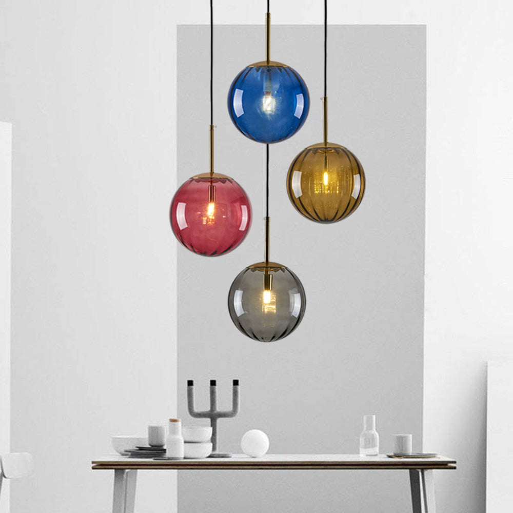 Lexa Modern Metal/Glass Pendant Light