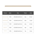 Arisha Modern Linear LED Ceiling Light Wood Bedroom/Living Room