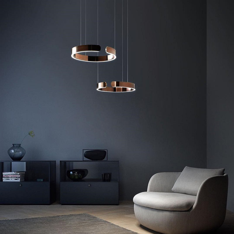 Urel Pendant Light Black/Gold Rose Living Room/Bedroom